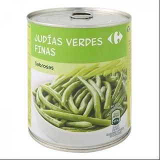 Judías Verdes Finas al Natural Extra Carrefour 440 Gr.