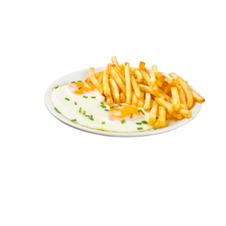 Patatas Fritas Con Huevo