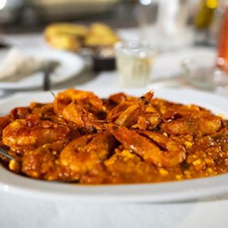 Тигрови скариди Саганаки