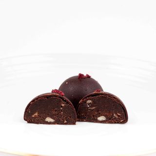 Бонбон шоколадов фъдж с малини (20г)