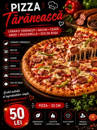 Pizza Taraneasca 32cm