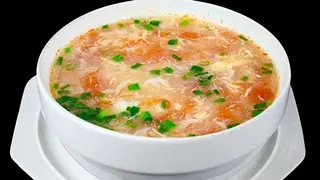 Суп с помидорами и яйцом (на 1 чел.)