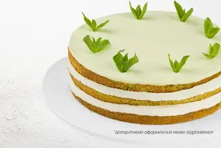 Торт Полуничний мохіто цілий