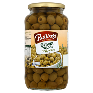 Oliwki zielone drylowane Pudliszki. 0.9кг