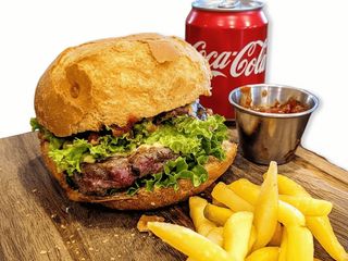 Бургер з телятиною меню 290/100/70 (290/100/70g)