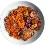 Jollof rice and Chicken