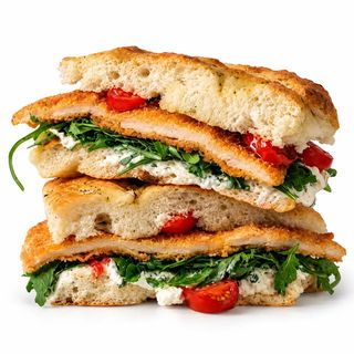 Focaccia Șnițel Feta