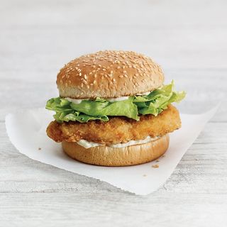 Crunchy chicken burger menú