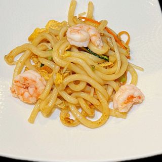 061. Udon con gamberi e verdure