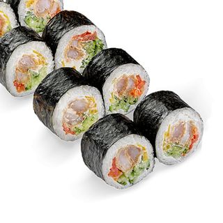 Шалений футомакі з креветкою