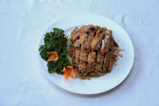 Spicy crispy chicken cabbage (sauce aside)