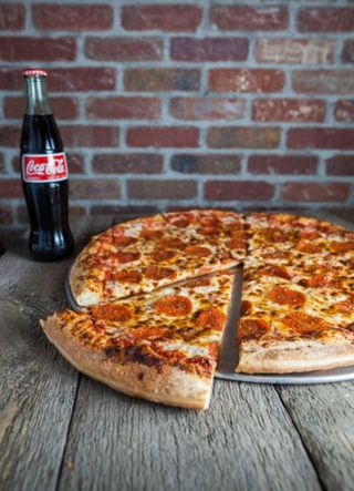 Chicken Pizza + Coca-Cola + Chocolate sprinkle doughnut