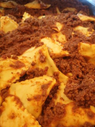 Tortello di patate al ragù 
