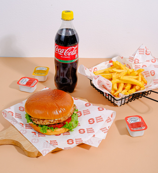 Комбо Двойной Бургер Куриный