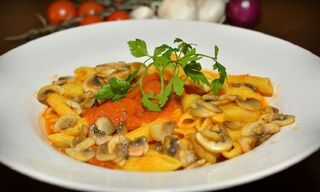 Penne con funghi