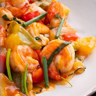 Sweet and Sour Prawns with Vegetables