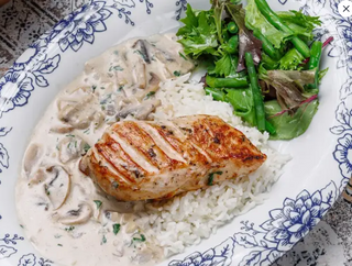 Fricassee de pui și ciuperci