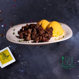 Pastrama oaie la tigaie  250g