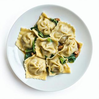 Ravioli con cavolo cinese e suino - 6 pezzi