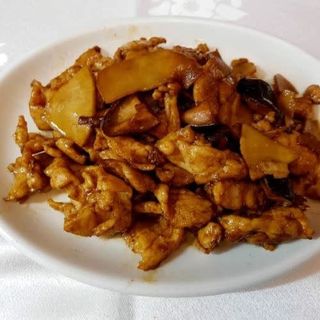 Lomo de Cerdo con Bambú y Setas