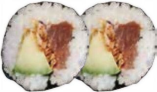 44. Futomaki Atún Y Aguacate Con Cebolla Frita (8 Uds.)