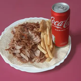 Menù Piadina kebab solo carne