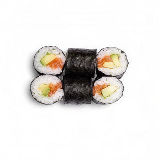 Maki con Salmón y Aguacate (100 g.)