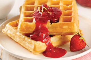 Gaufre Confiture Fraise