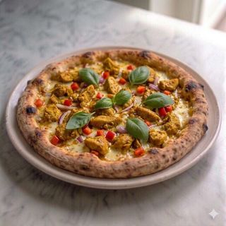 Pizza De Pollo Al Curry (33 Cm.)