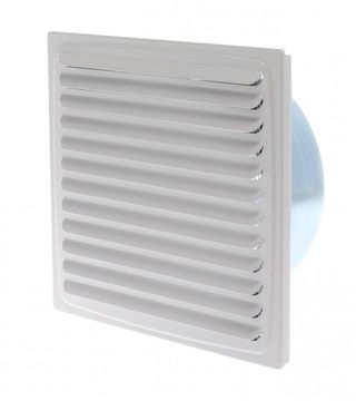 (045337) Rešetka ventilacijska 150x150mm 110mm bijela 7951