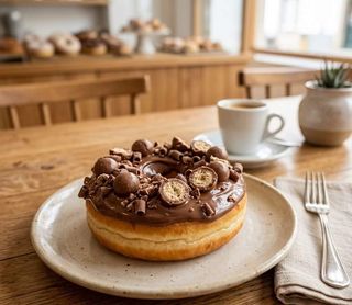 Donut de Nutella e Maltesers