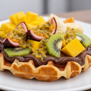 Gaufre Nutella Fruits Exotiques