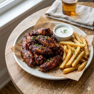 Alitas De Pollo A La BBQ (12 Uds.)
