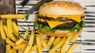 Dupli cheeseburger + Pomfrit 150g + Niksicko 0.5l
