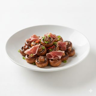 Champiñones Teriyaki Con Ibérico