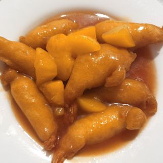 46-Gambas Rebozada Con Salsa Agridulce separada