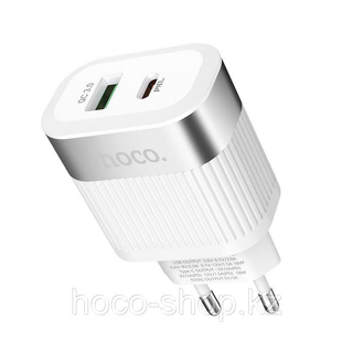 Мощный сетевой адаптер Hoco C58A, White