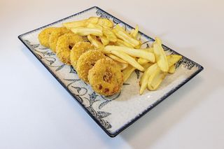 Aros cheddar y jalapeños (6 uds.)