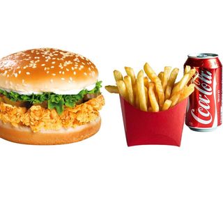 Royal Crunchy Combo (2 Burgers + Coke +Fries)