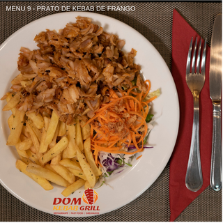 Menu 9 - Prato de Kebab de Frango