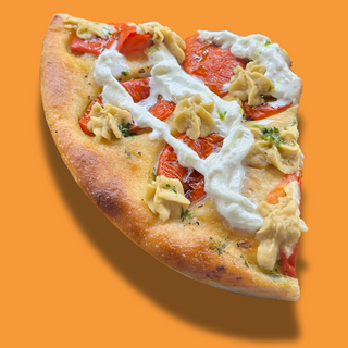 Focaccia crema di ceci e rape