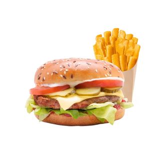 Meniu Hamburger Rasfat picant + 1 doza suc