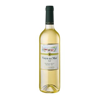 Vino blanco vinya del mar  d.o. Catalunya botella (750 ml.)