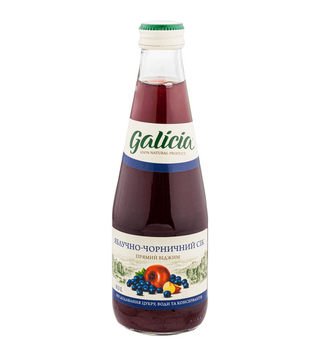 Сік Galicia Яблучно-Чорничний 0,3л