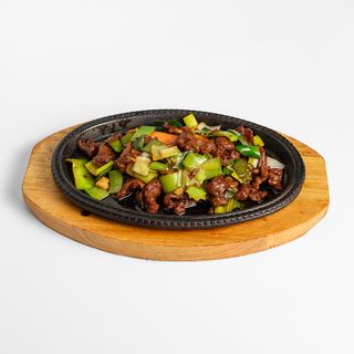 86. Tie pan mongolsko meso (ljuto)