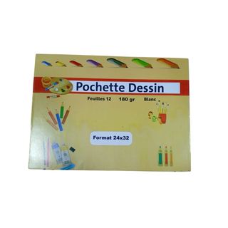 Pochette De Essin Blanc 24.32 180g