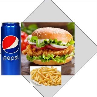 Spicy chicken burger menu