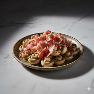 Ensalada De Champiñones Con Pecado Serrano