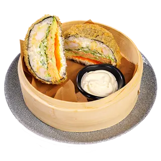 Prawn tempura burger