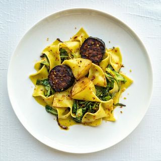 Zestaw rosół z makaronem + kaszanka